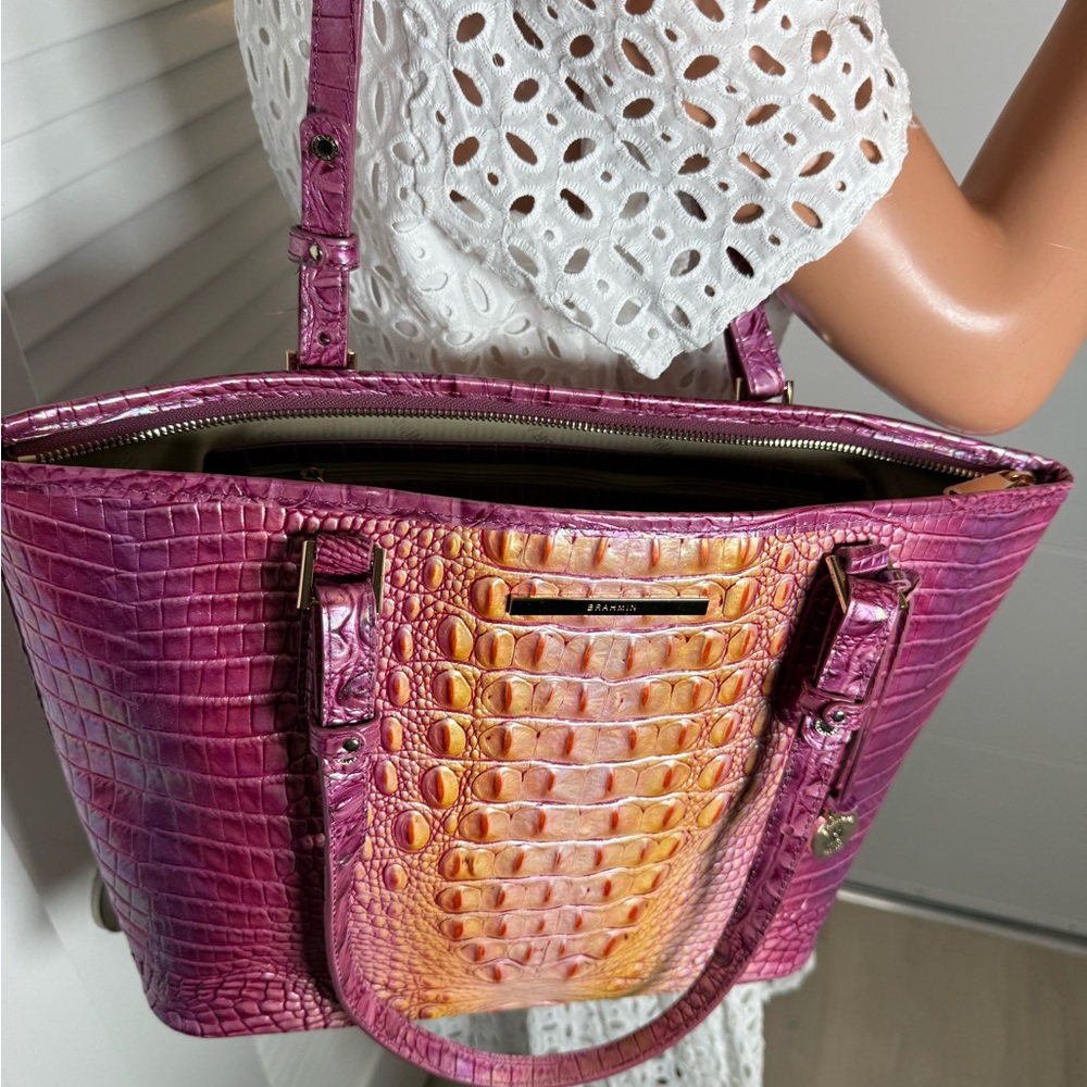 Brahmin Melbourne Medium Asher tote in prism ombre - Picture 7 of 15